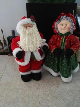 Muñecos de Papa Noel Y Abuelita Noel