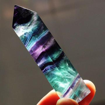 Varita de cristal de Cuarzo natural de fluorita