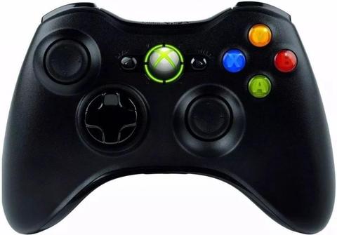 Control Inalámbrico Xbox 360 Negro Obsequio
