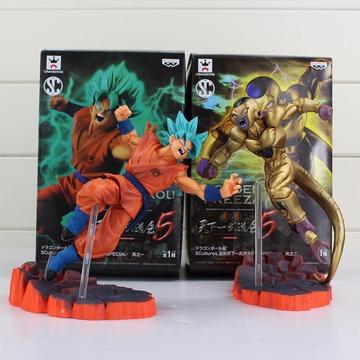 Figuras de Colección Dragon Ball Goku Saiyan Blue Vs Golden Freezer nuevas en caja domicilio gratis