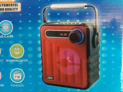 Parlante Recargable Bluetooth Fm Usb