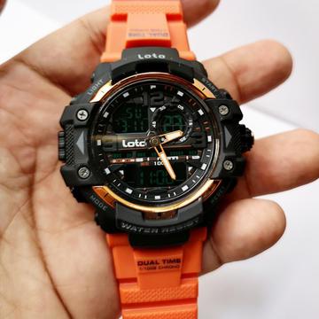 Reloj Loto Original Pulso Naranja