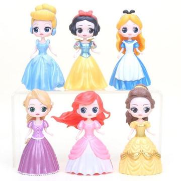 Figuras Princesas Disney Colección Por 6 Unidades