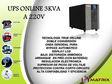 UPS 3000VA A 220 VOLTIOS PARA PLOTTERS