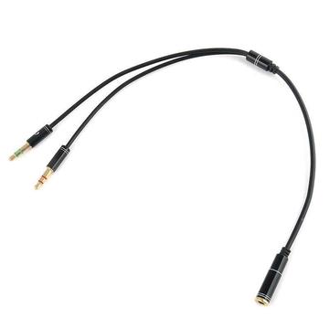 Cable Splitter Audio 3.5mm Stereo Hembra 2 Macho