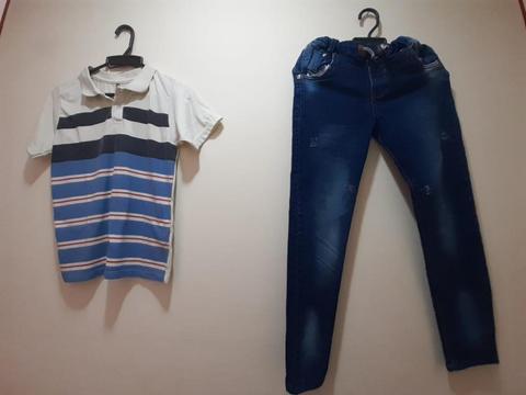 Vendo Camisa Y Jean para Niño Talla 12