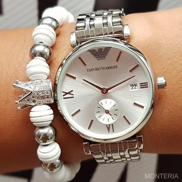 Reloj Emporio Armani plateado a la venta para mujer