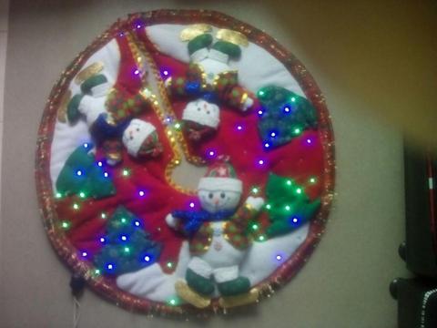 pie de árbol navideño