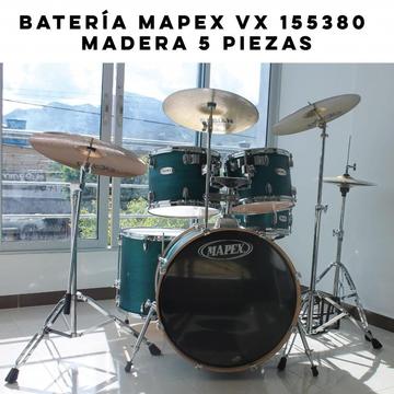 VENDO BATERÍA MAPEX VX 155380 MADERA 5 PIEZAS