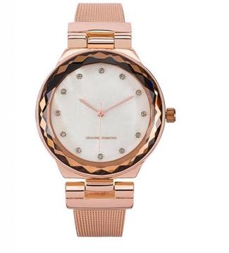 Reloj para mujer color oro rosa, importado, en caja de regalo