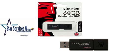 Memoria Usb 64GB Kingston Dt100 Original 3.1
