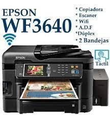 Impresora Epson WF 3640 Sistema Lujo
