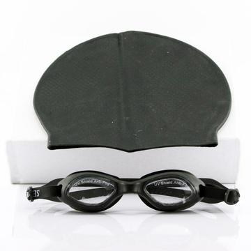 Combo Gafas Natación Filtro Uv y gorro Para Piscina Silicona
