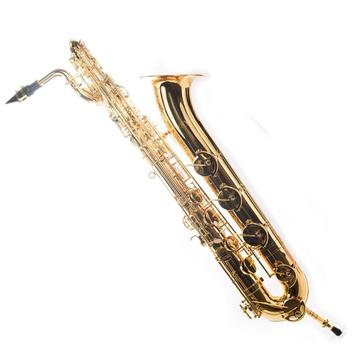 Saxofon Lyon France 6431L Baritono estuche duro Dorado