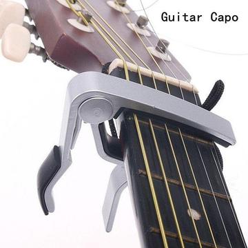 Capo Metalico Gris Guitarra Acustica Electrica Aluminio Capotraste Cejilla