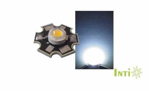 Led 1 W Blanco Frio Disipador 3.2-3.4vdc 9000k 120 X 6pcs