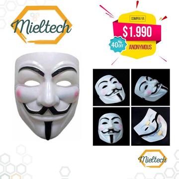 Mascara V Vendetta Anonymous disfraz halloween hora loca