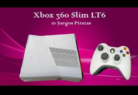 Xbox 360 Slim Blanca Muy bien Conservada LT6