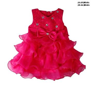 Vestido Niña Bebe Fiesta Boleros Fucsia