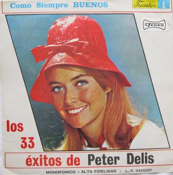 Los 33 Grandes Exitos de Peter Delis 1975 LP Vinilo Acetato
