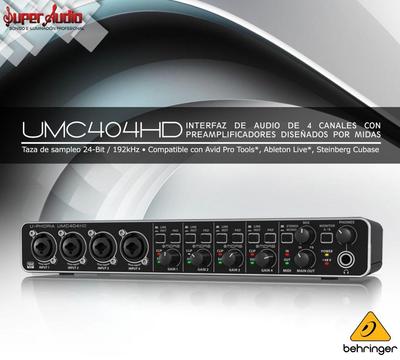 Behringer U-PHORIA UMC404 Interfaz de audio USB 2.0
