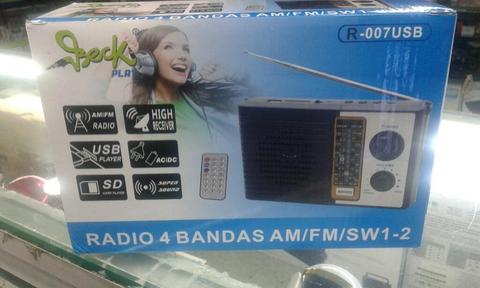 Radio Am Fm Usb Sd Contro Pila Energia