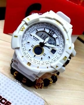 Reloj blanco para hombre sumergible