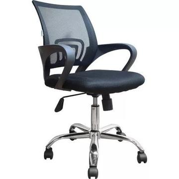 silla De oficina Escritorio Malla Ergonomica Giratoria Reclinable Negra Para Pc. Tienda Exonica
