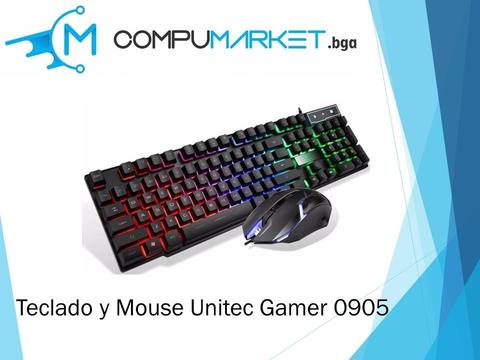 Teclado y mouse combo Unitec gamer DG-0905 nuevo y facturado