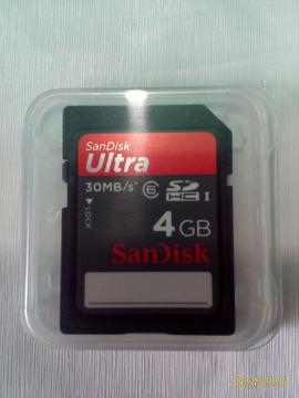Memoria Sandisk Ultra Sdhc 4gb Nueva 30