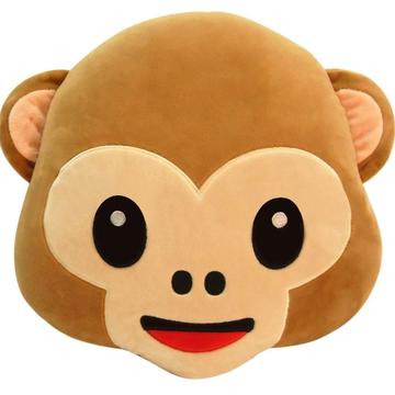 Cojin Peluche Emojis Mico Riendo Antialergicos 31 Cm