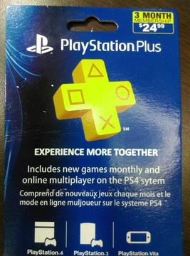Playstation Plus 3 Meses