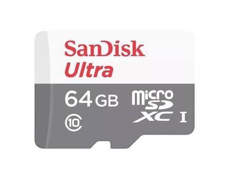 Memoria Micro SD DE 64 GB - SANDISK Ultra-80MB/S