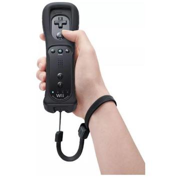 Control Remoto Wii Y Wii U Color Negro Forro Cordón!