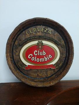 Letrero Club Colombia Cerveza Antiguo