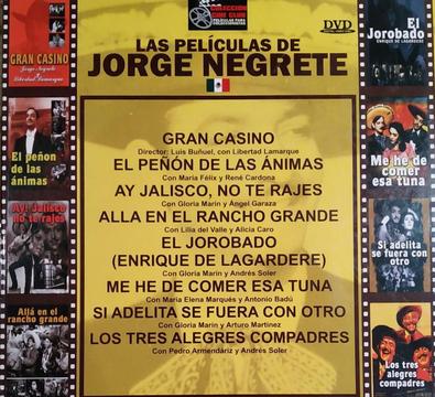 DVD PELÍCULAS ORIGINALES DE JORGE NEGRETE