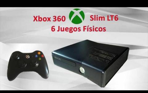 Xbox 360 Slim LT6 Todo en Muy Buen Estado