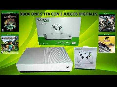Xbox One S 1TB Excelente Estado Como Nueva
