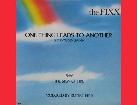 * ONE THING LEADS TO ANOTHER The Fixx Hit Full 80s acetato vinilo SINGLES para tornamesa DJ y Deejay Entrega A DOMICILIO