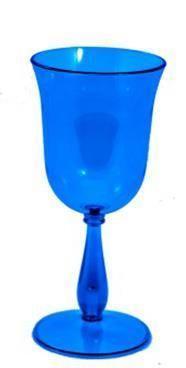 Copas Vino / agua Arilicas Azules 48unidades mayoreo fiesta cumpleaños