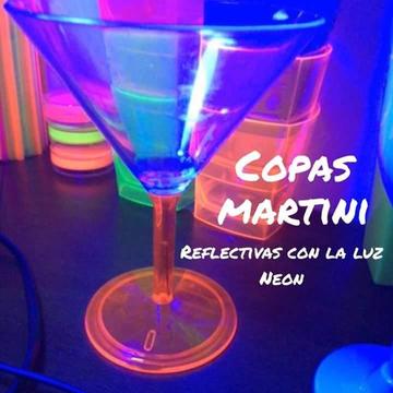 Copas Martini Trnasparentes pie Naranaja Acrilico 48piezas mayoreo distribuidores bar hotel