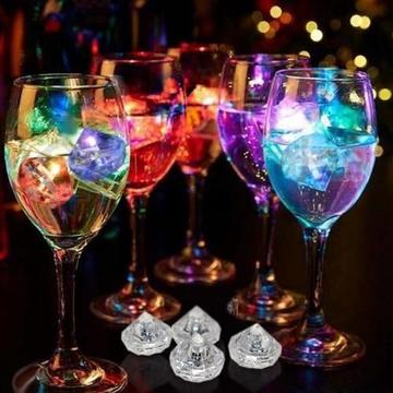 Luz Led Sumergible Bebidas Impermeable Multicolor Diamante