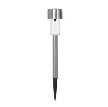 Estaca Solar Farol Led Acero Luz Jardin Decoracion Plantas