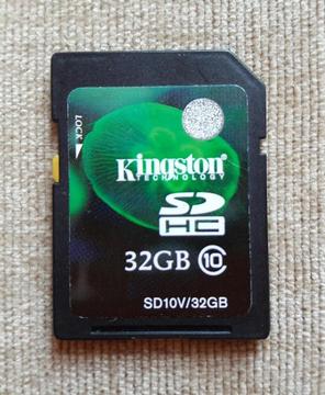 TARJETA DE MEMORIA KINGSTON 32 GB SD / HC CLASE 10