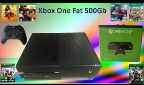 Xbox One Fat en Perfecto Estado con 3 Ju