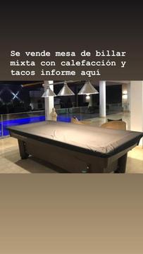 Mesa Billar Dos en Una Mixta Europea